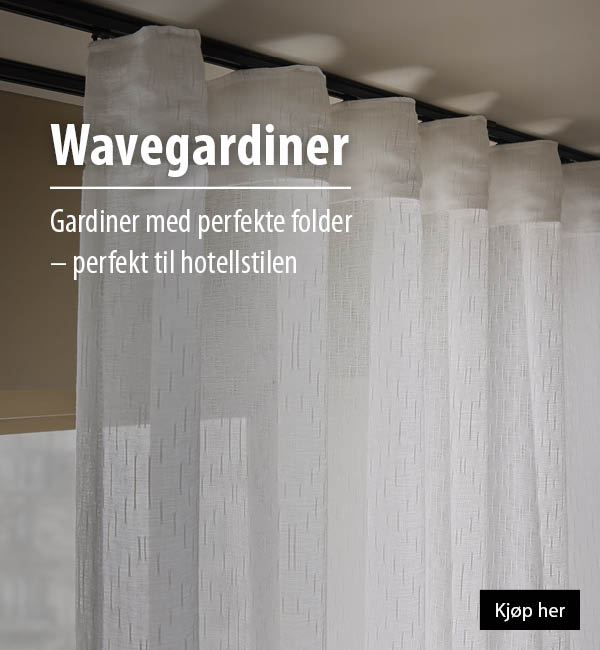 Wavegardiner - gardiner med perfekte folder